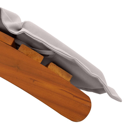 Ligstoelen Met Kussens 2 Stuks Massief Acaciahout Taupe