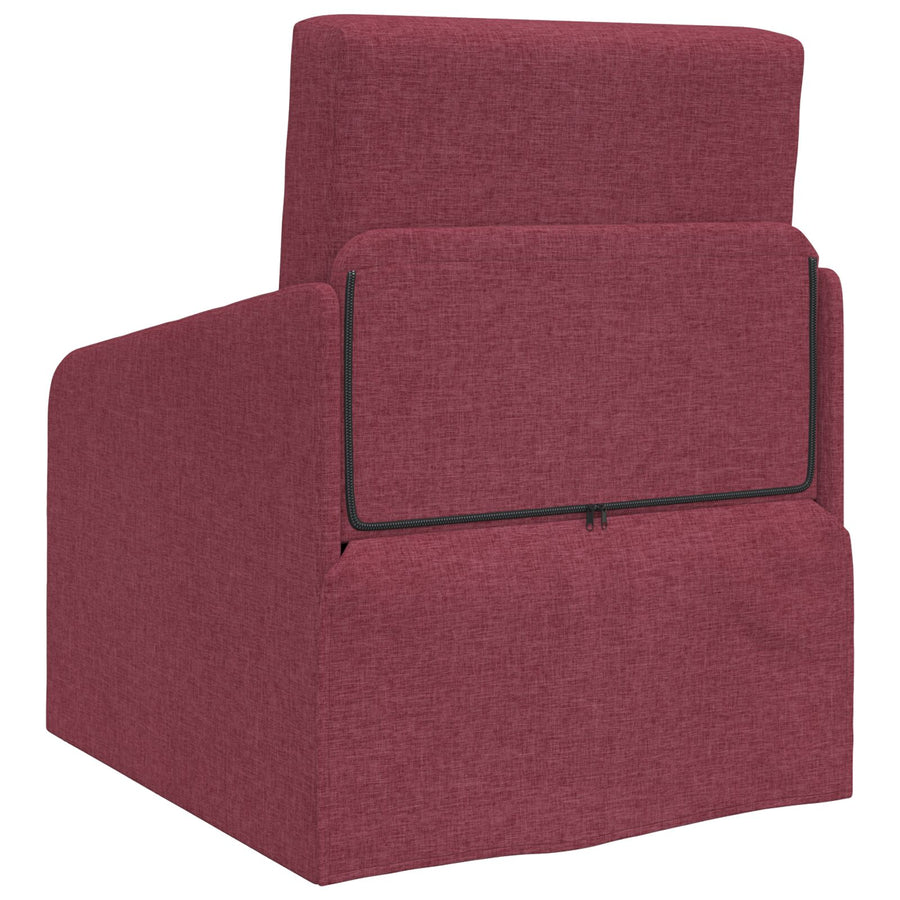 Vloer Sofa Bed 2-In-1 65X80X83 Cm Stof Bordeauxrood