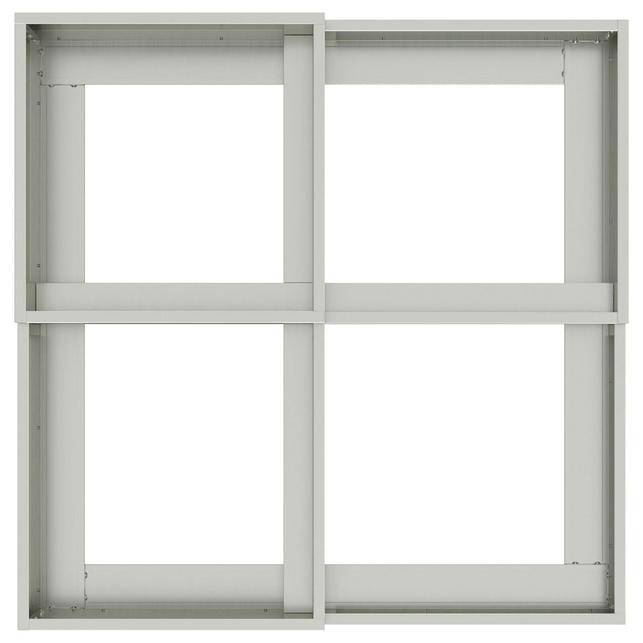 Tuinplantbak Gegalvaniseerd Staal Verzinkt staal 80 x 80 x 60 cm