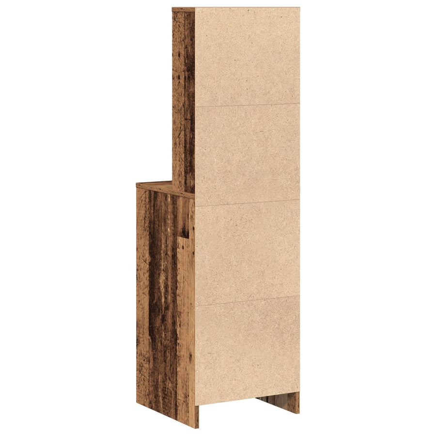 Hoge Kast Oud Hout 40X41X135 Cm Engineered Hout Oude hout