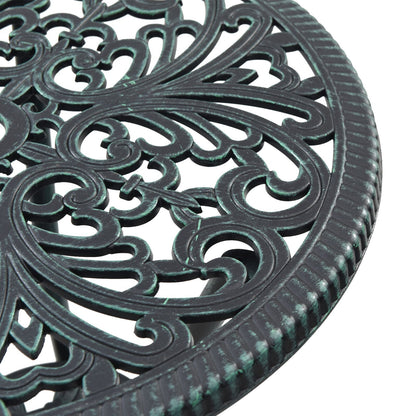 3-Delige Tuin Bistro Set E Gietaluminium Groen