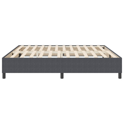 Boxspringbed Corduroy Stof Donkergrijs 200 x 200 cm