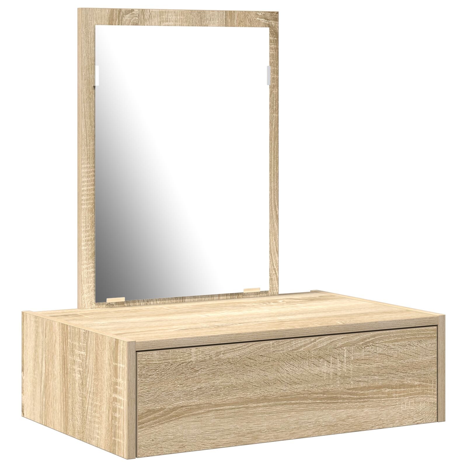 Wandgemonteerde Kaptafel 60 x 40 x 70 cm Sonoma eiken zonder LED