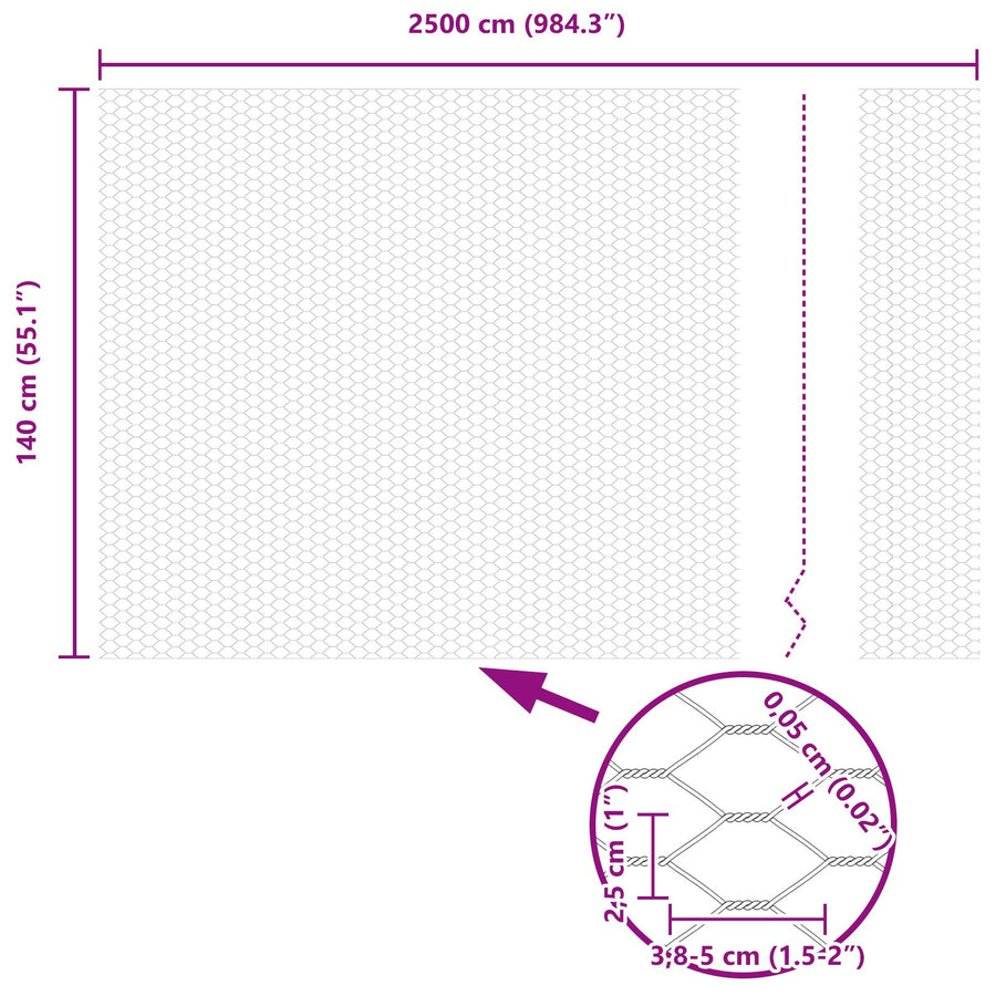 Hekpalen 22 Stuks U-Channel 140 Cm Verzinkt Staal,  Hexagonaal Hek 1.4X25 M Verzinkt Staal