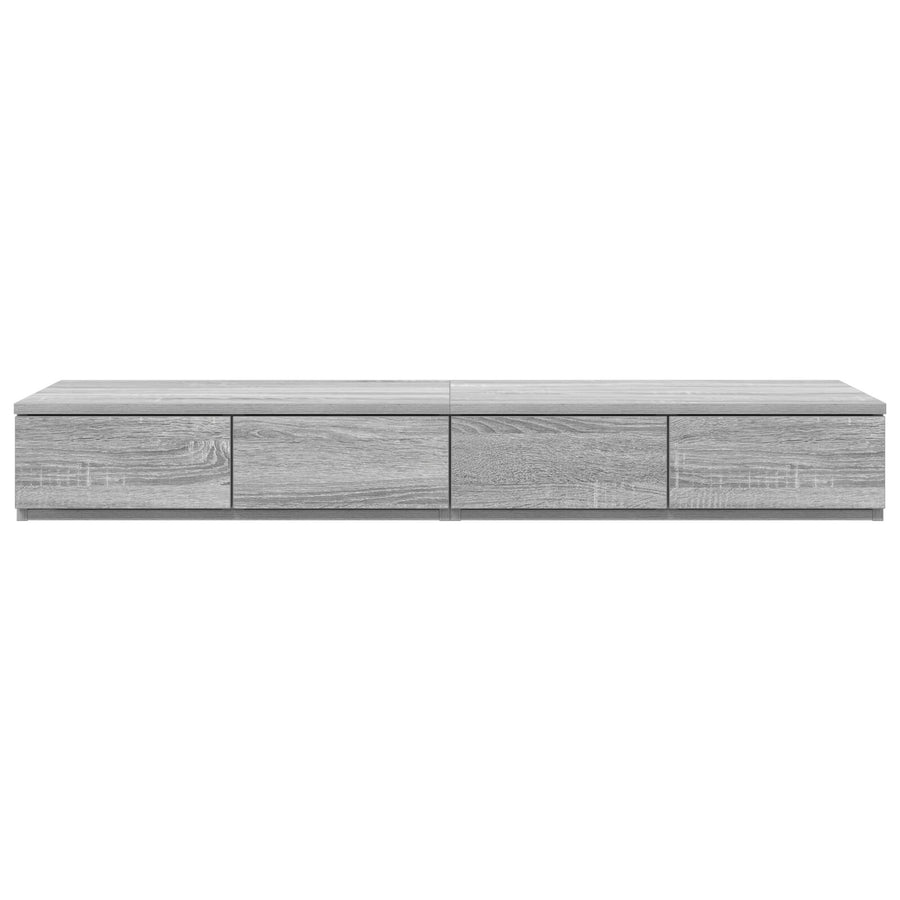 Bedladen 120X36,5X16,5 Cm Geëngenieerd Hout Grijs Sonoma 120 x 36.5 x 16.5 cm