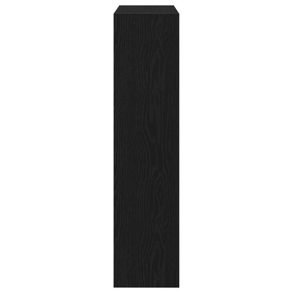 Schoenenkast Met Flip Lade Zwart Eiken 80X21X87,5 Cm