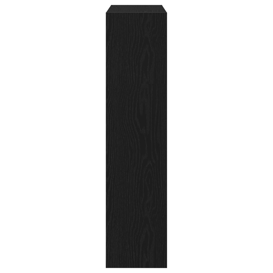 Schoenenkast Met Flip Lade Zwart Eiken 80X21X87,5 Cm