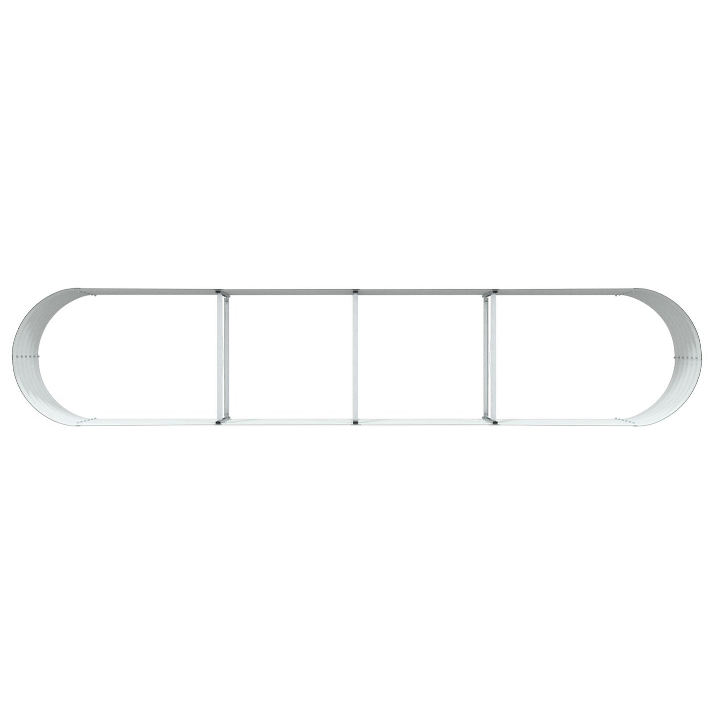 Tuin Raised Bed Gegalvaniseerd Staal 400 x 80 x 44 cm Groen