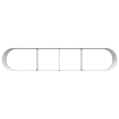 Tuin Raised Bed Gegalvaniseerd Staal 400 x 80 x 44 cm Groen