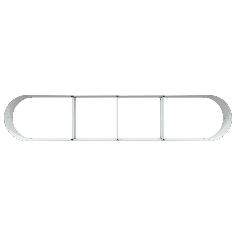Tuin Raised Bed Gegalvaniseerd Staal 400 x 80 x 44 cm Groen