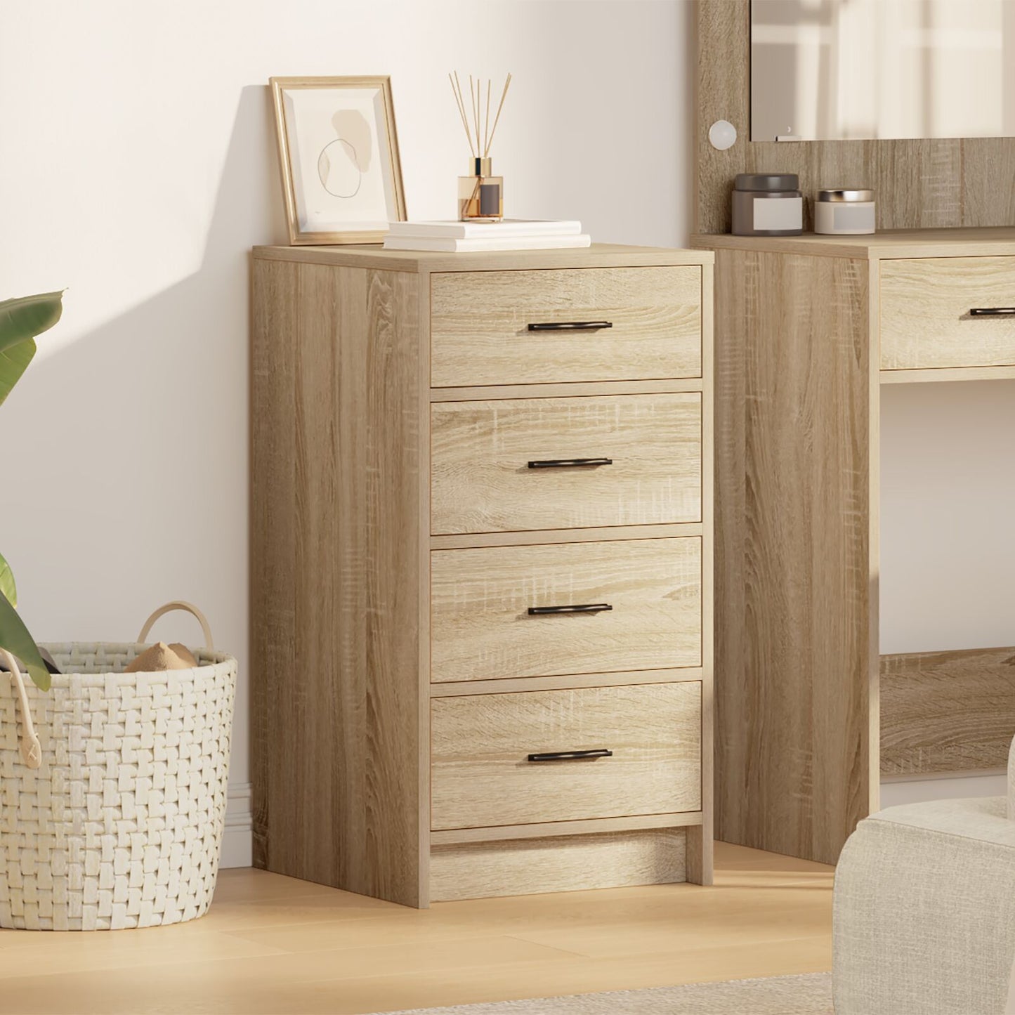 Sideboard 40X41X75 Cm Bewerkt Hout Sonoma eiken