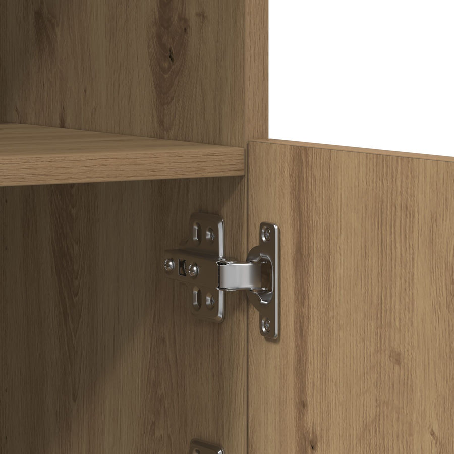 Dressoir Met Led-Verlichting Artisan Eiken 60,5X37X100 Cm