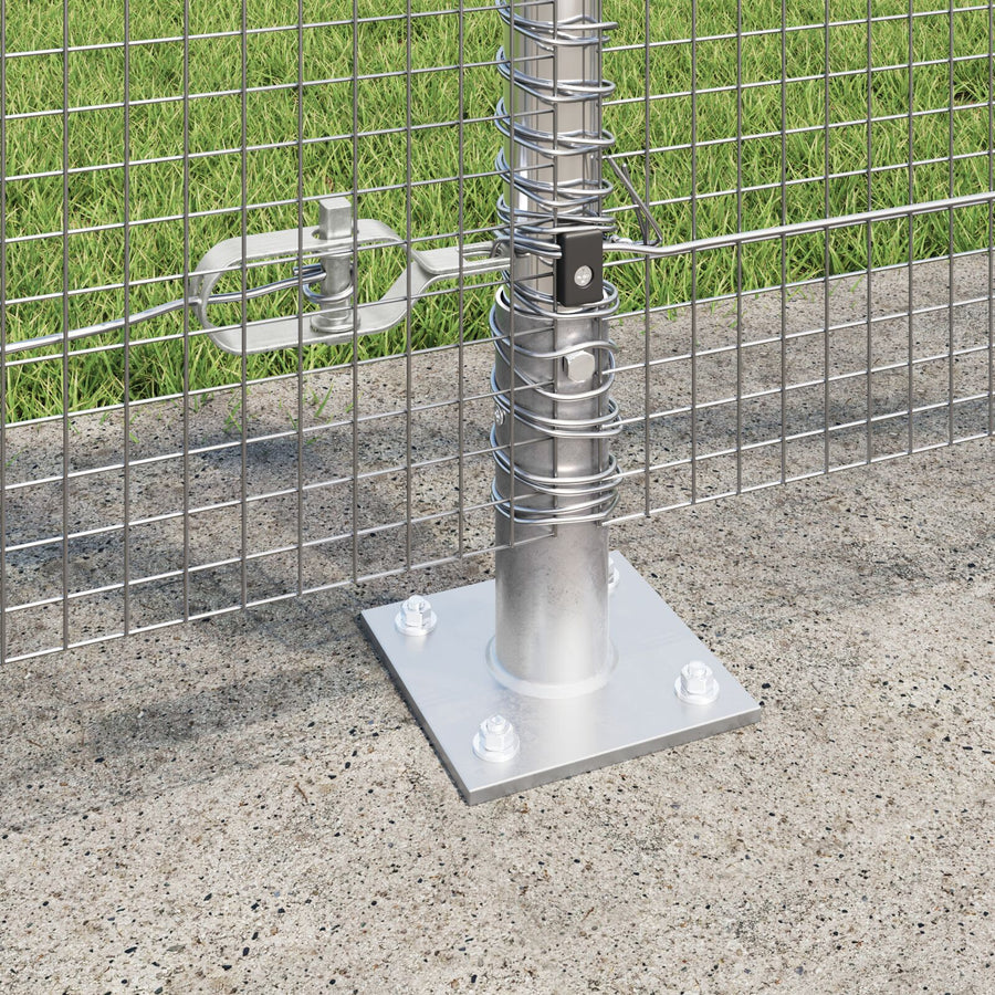 Gelaste Draadhek Met 7 Flanspanen 1.2X10 M Gegalvaniseerd Staal Gegalvaniseerd Staal