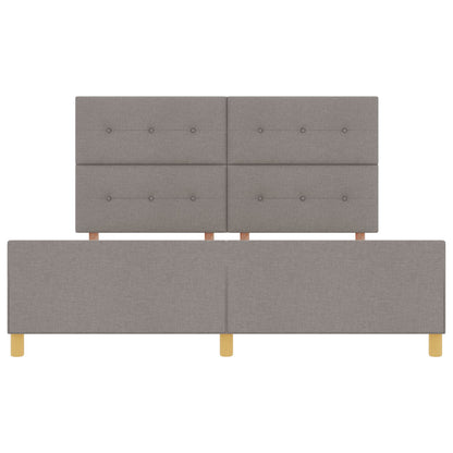 Bedframe Taupe 180X200 Cm Stof Crème