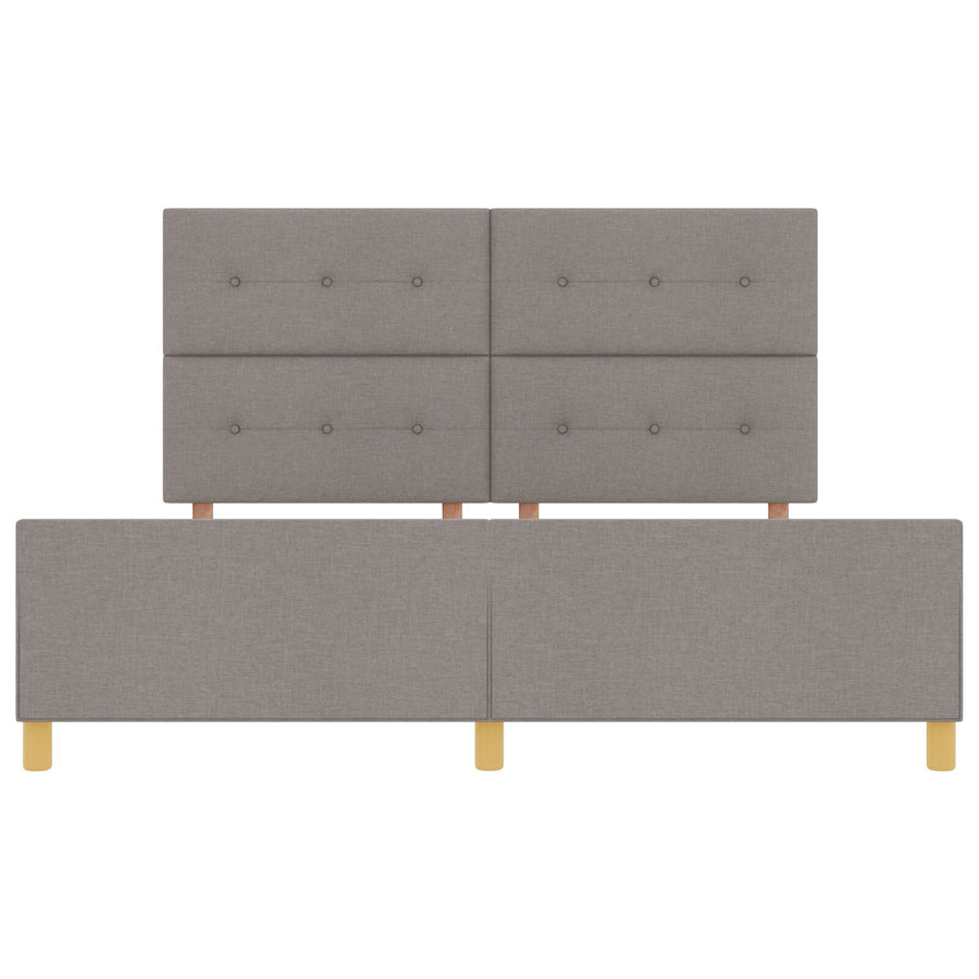 Bedframe Taupe 180X200 Cm Stof Crème