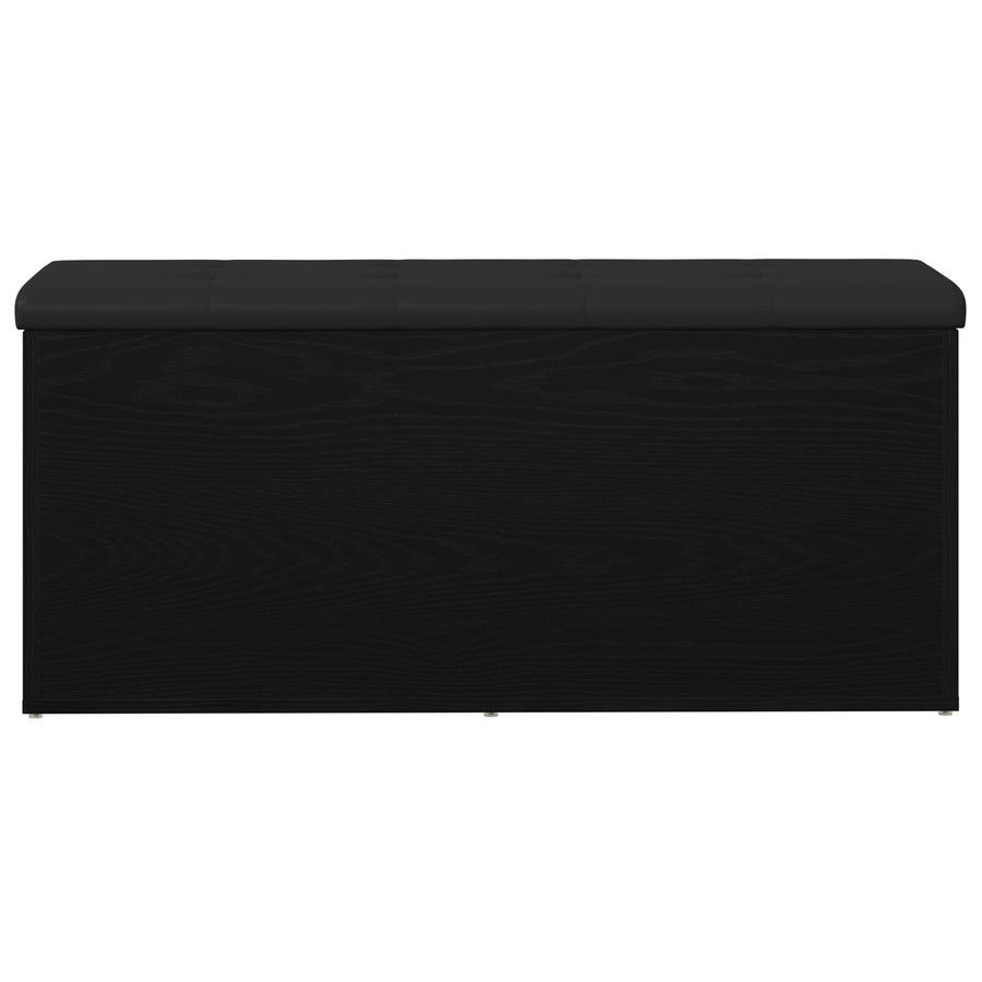 Opslagbank 100X40X45 Cm Gelaagd Hout Zwart eiken 102 x 42 x 45 cm