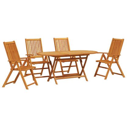 5-Delige Tuintafel Set Van Massief Acaciahout