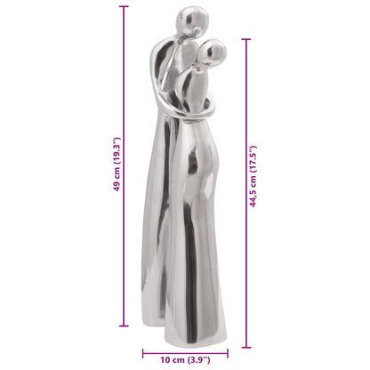 Beeld Zilver 10X16X49 Cm Aluminium