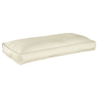 Palletkussen crème 120x60x12 cm polyester