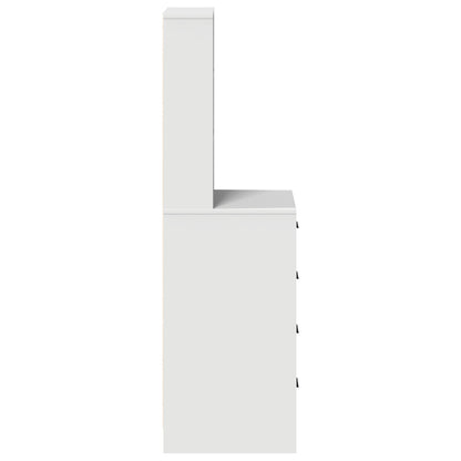 Highboard 40X41X135 Cm Bewerkt Hout Wit