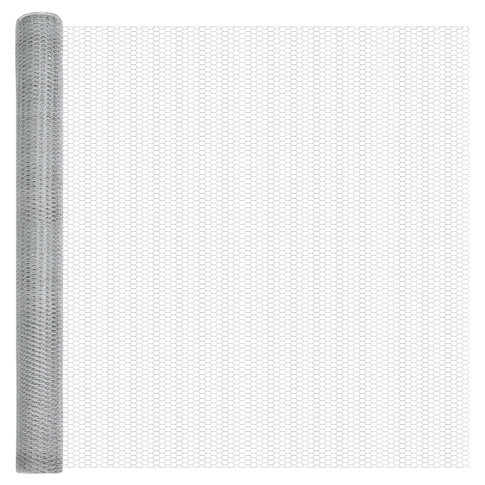 Tuinhek Set Set Van 2 Gegalvaniseerd Staal 25 X 1.5 M Hek