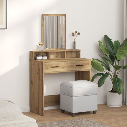 Kaptafel Met Lades 79 x 41 x 140 cm Artisan eiken