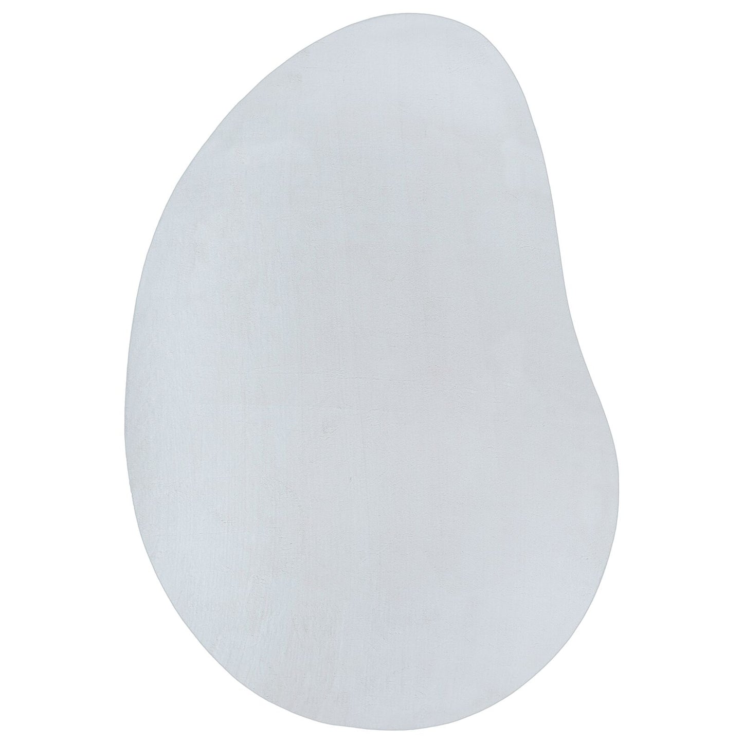 Vloerkleed Polyester Antislip Grijs 100 x 200 cm Ovaal-Druppel