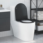 Toiletbril Duroplast zwart 47x36x3,4 cm