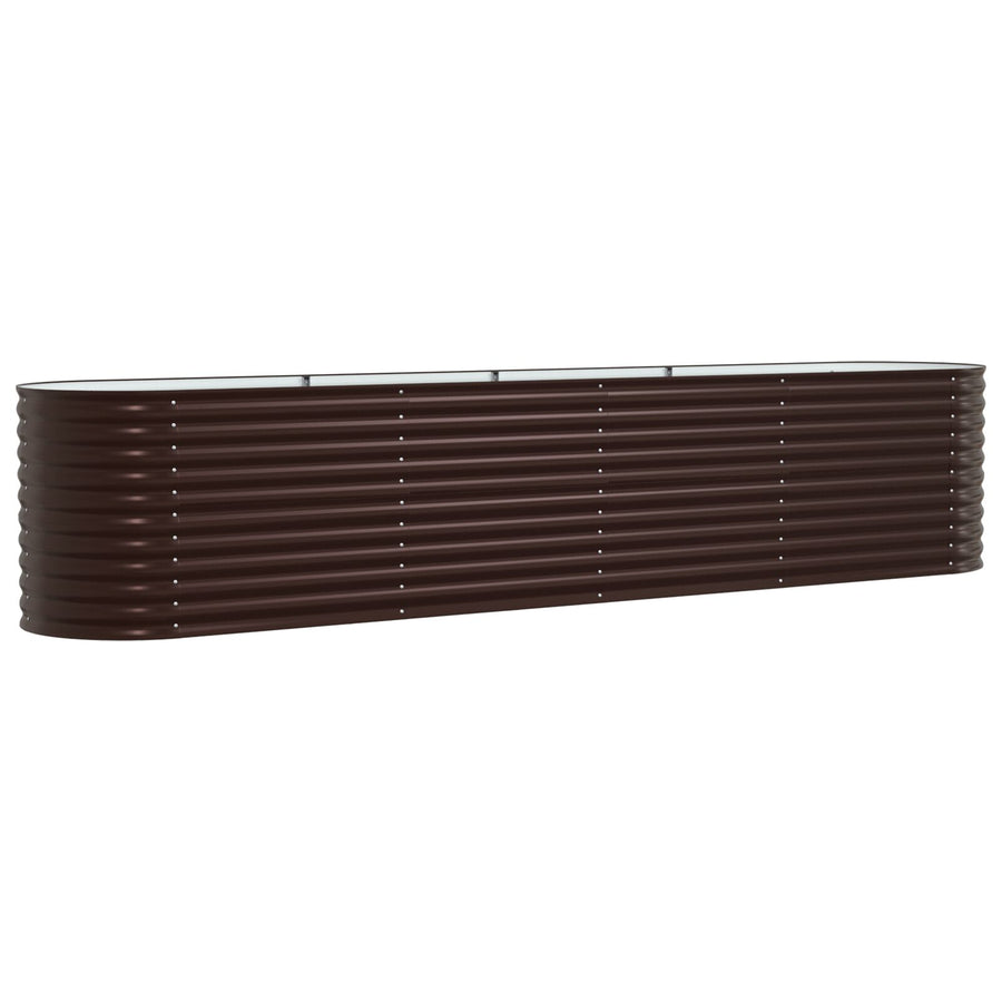 Tuin Raised Bed Gegalvaniseerd Staal 400 x 80 x 81 cm Bruin