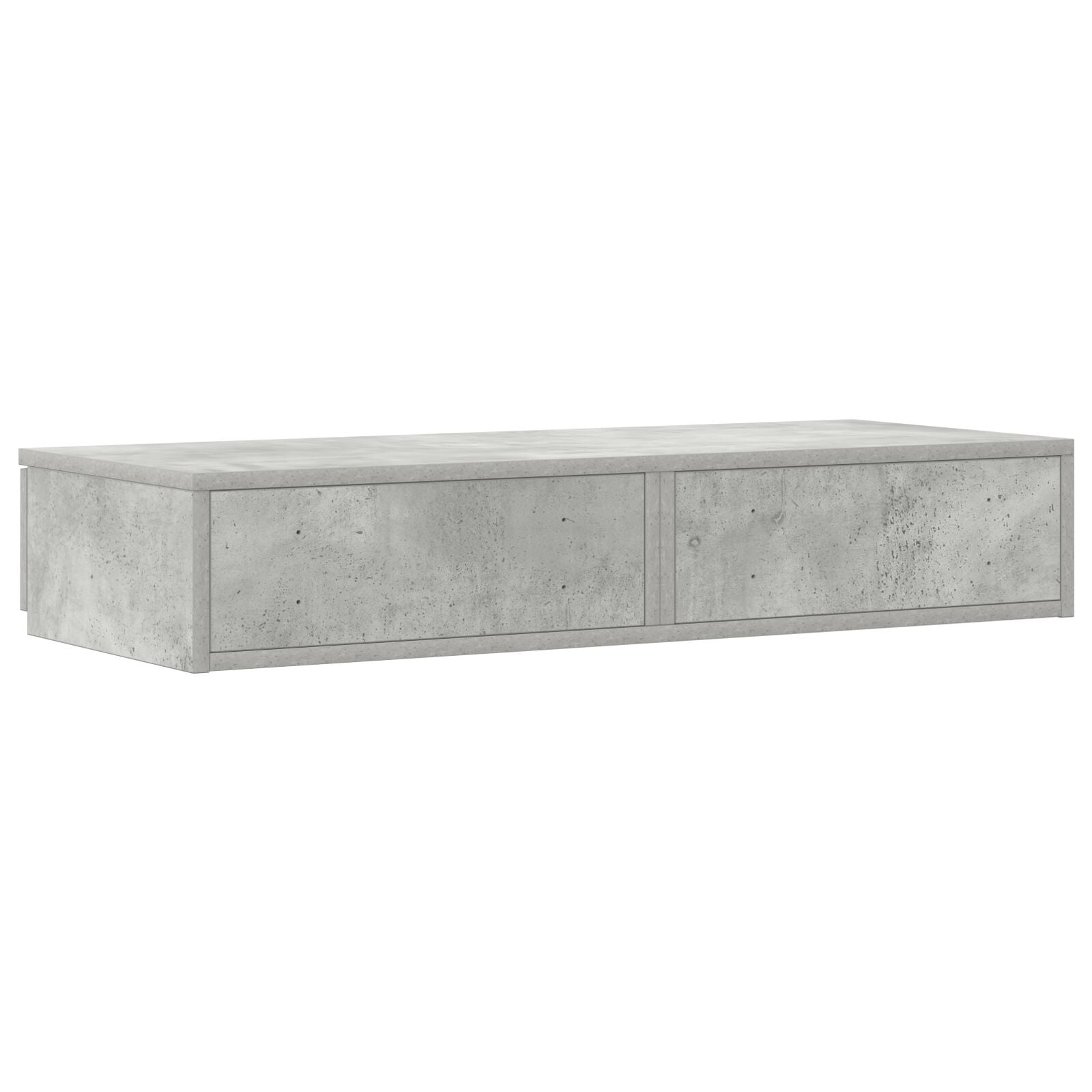 Bedlade Betonnen Grijs Geïntegreerd Hout Beton grijs 80 x 36,5 x 16,5 cm
