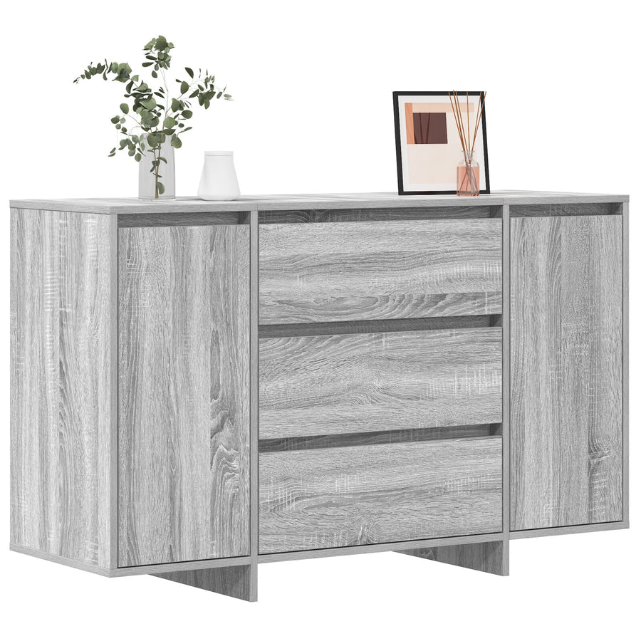 Dressoir Grijs Sonoma Gefabriceerd Hout Dressoir Rechthoekig