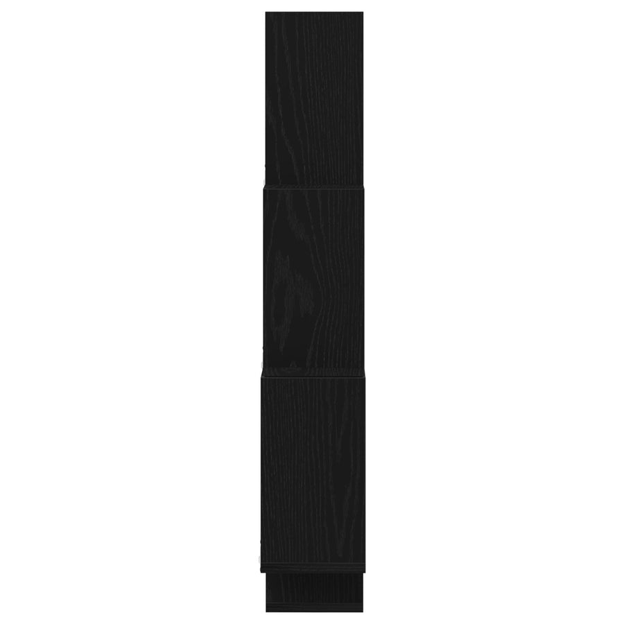 Wandkast Zwart Eiken 78X15X92 Cm Gemaakt Van Hout
