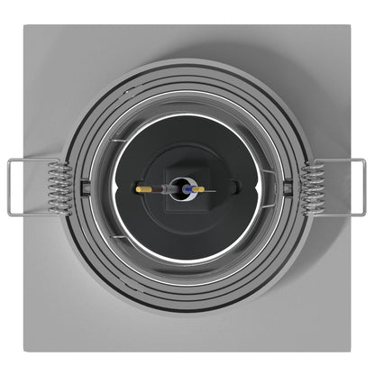 Ingebouwde Spots 24 Stuks Vierkante Gu10 Zilver 91X91 Mm