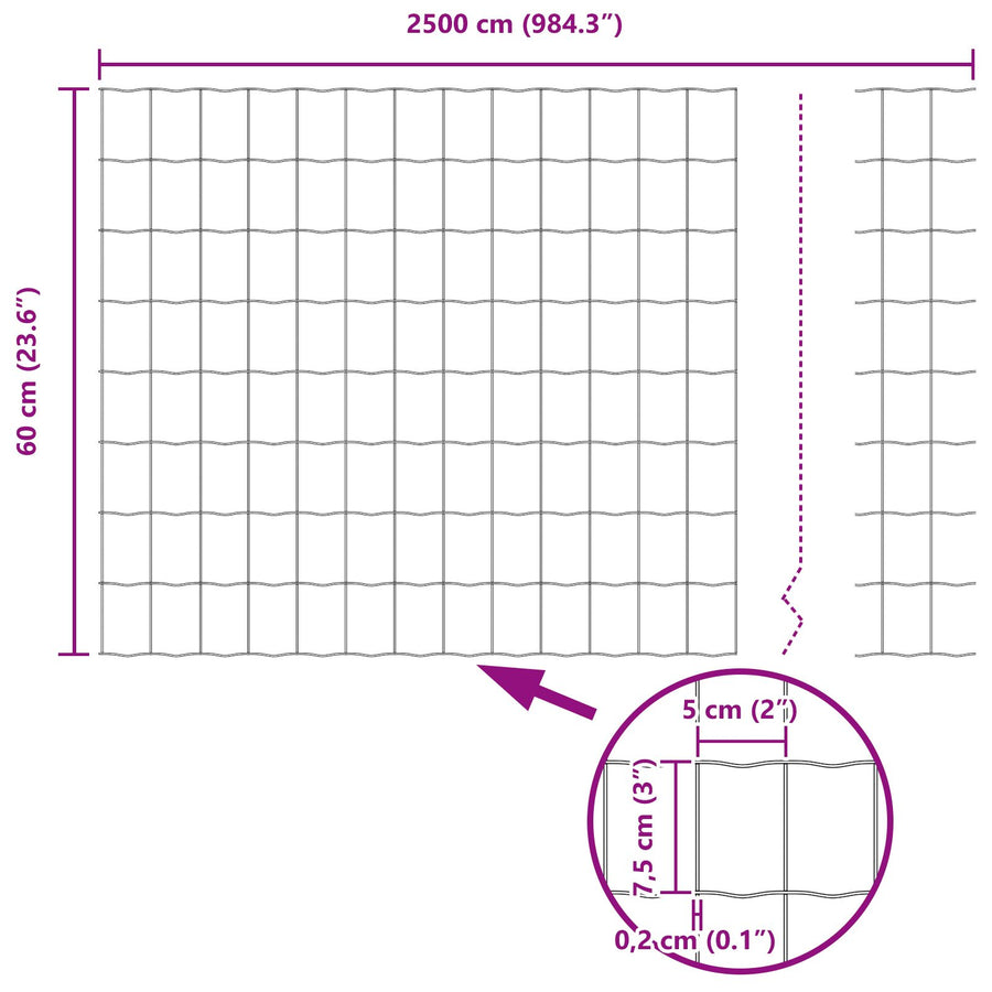 Tuinafscheiding Set Set Van 2 Verzinkt Staal Groot Duurzaam