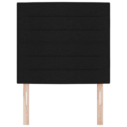 Hoofdbord Stof Hoofdbord Rechthoekig Modern Zwart 90 cm Hoog hoofdbord