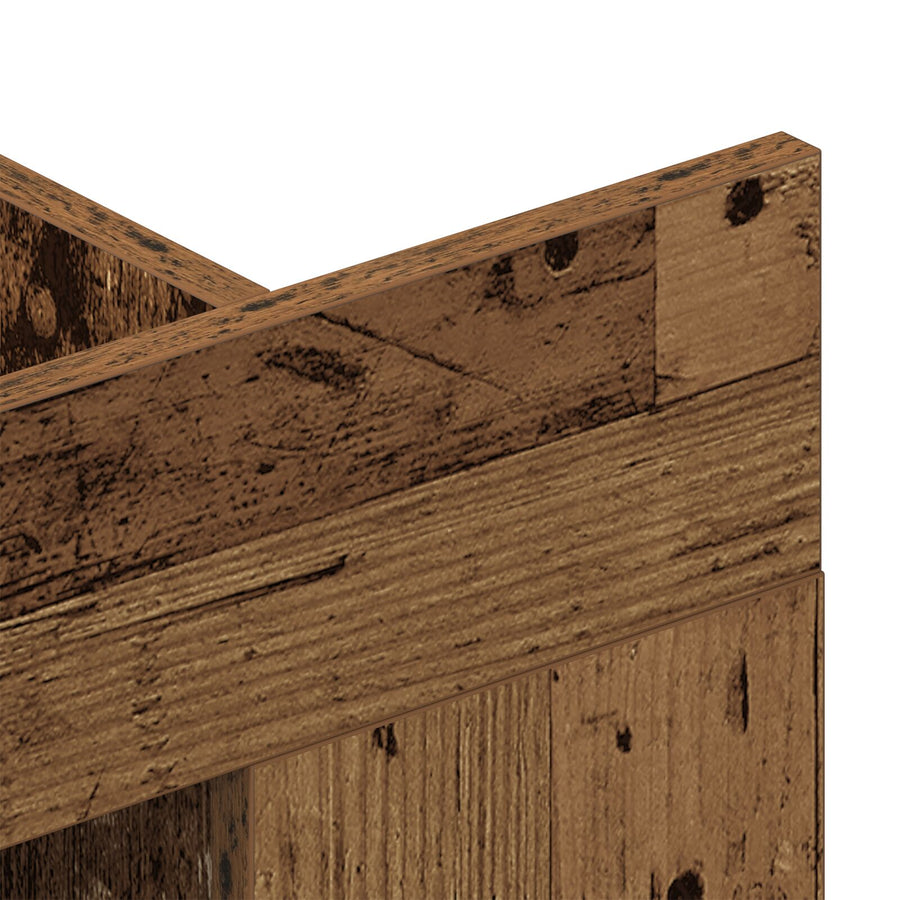 Tv Kast Muurbevestigd 152X22X113 Cm Oud Hout