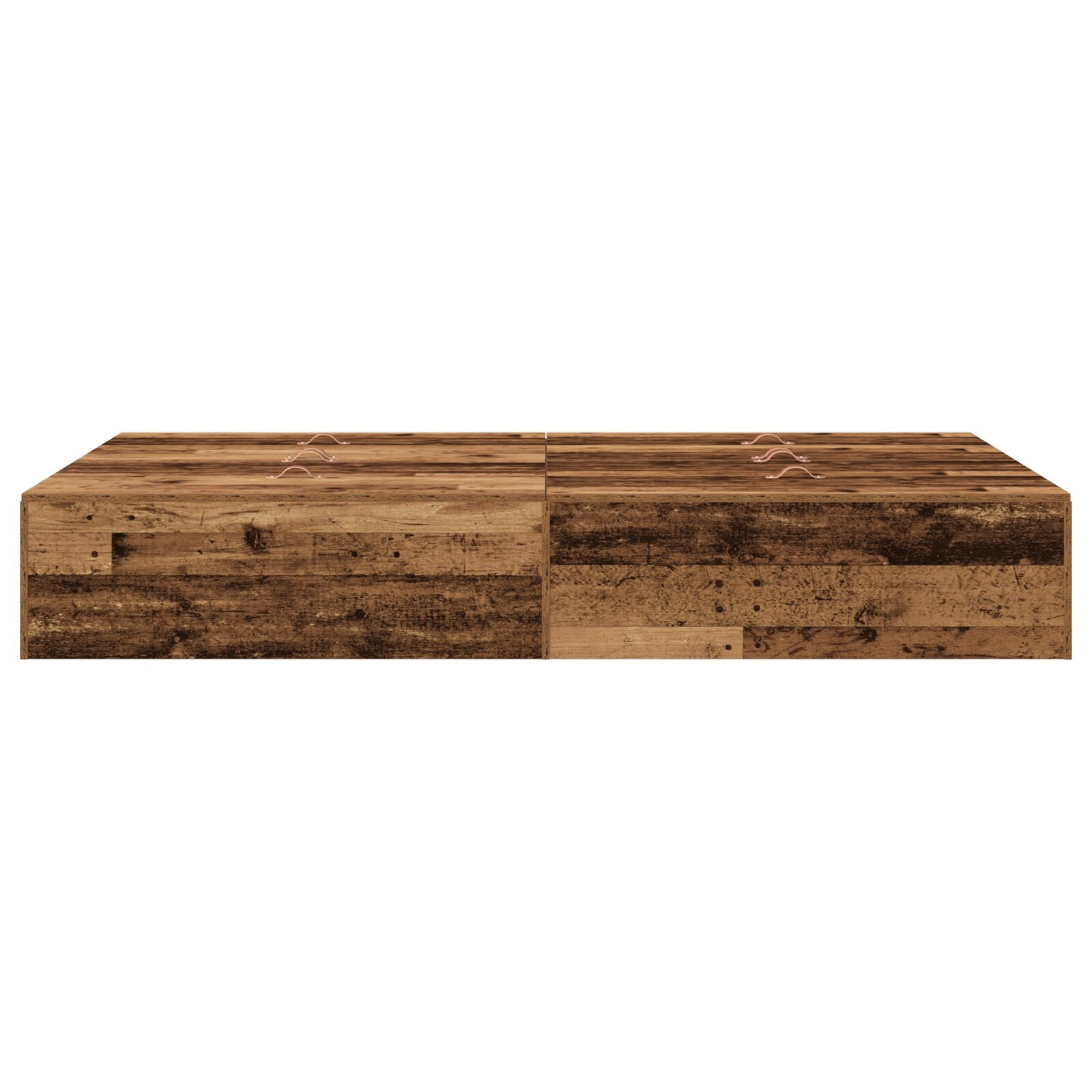 Opbergbedframe Oud Hout 120 x 190 cm