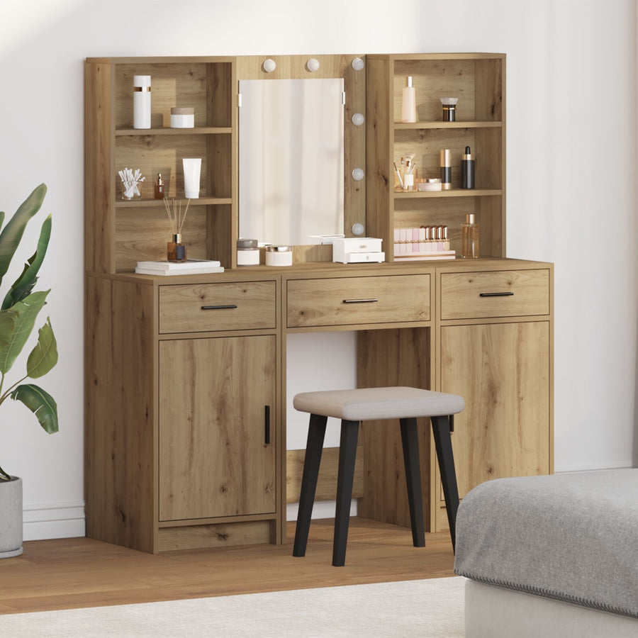 3-Delig Kaptafel Set Artisan Eiken Geengineerd Hout