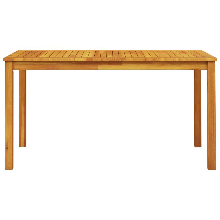 7-Delige Tuin Eetset Van Massief Acaciahout 6-Persoons 140 cm tafel lengte