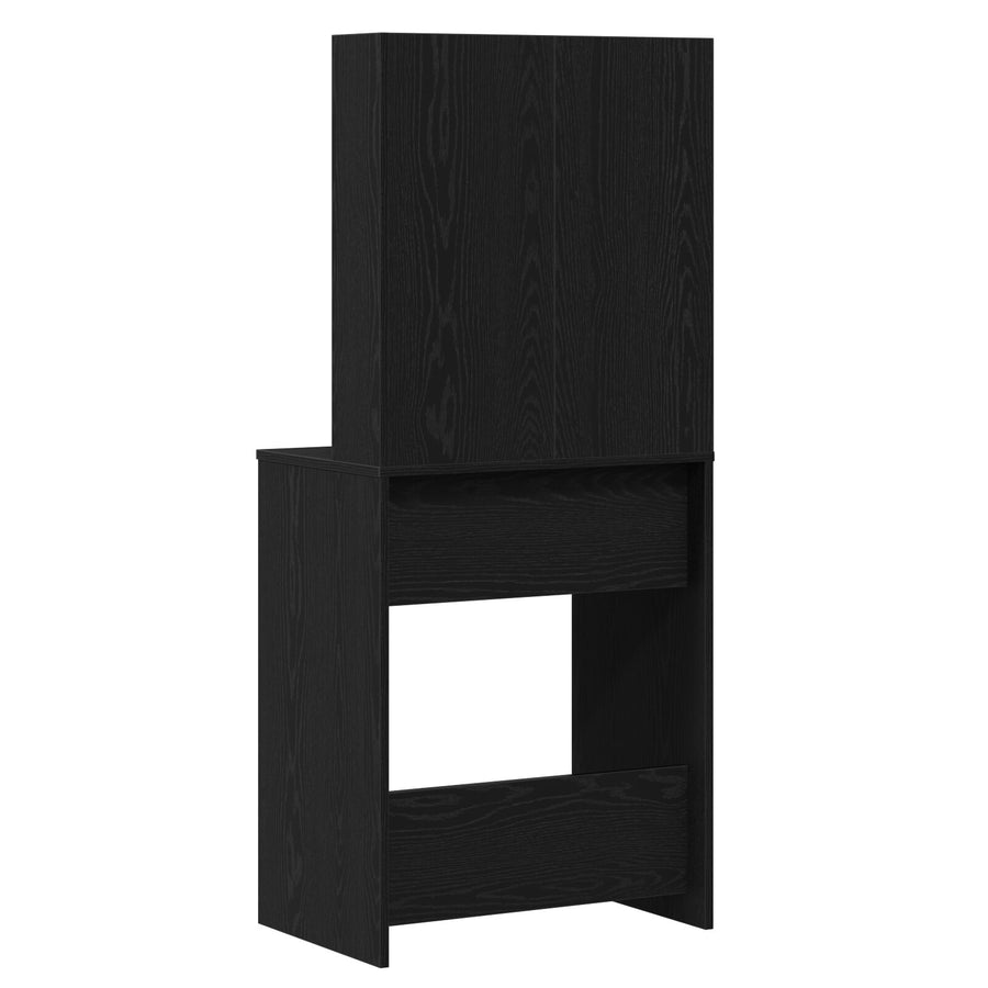 Led Kaptafel In Zwart Eiken, 60X40X140 Cm, Gemaakt Van Bewerkt Hout