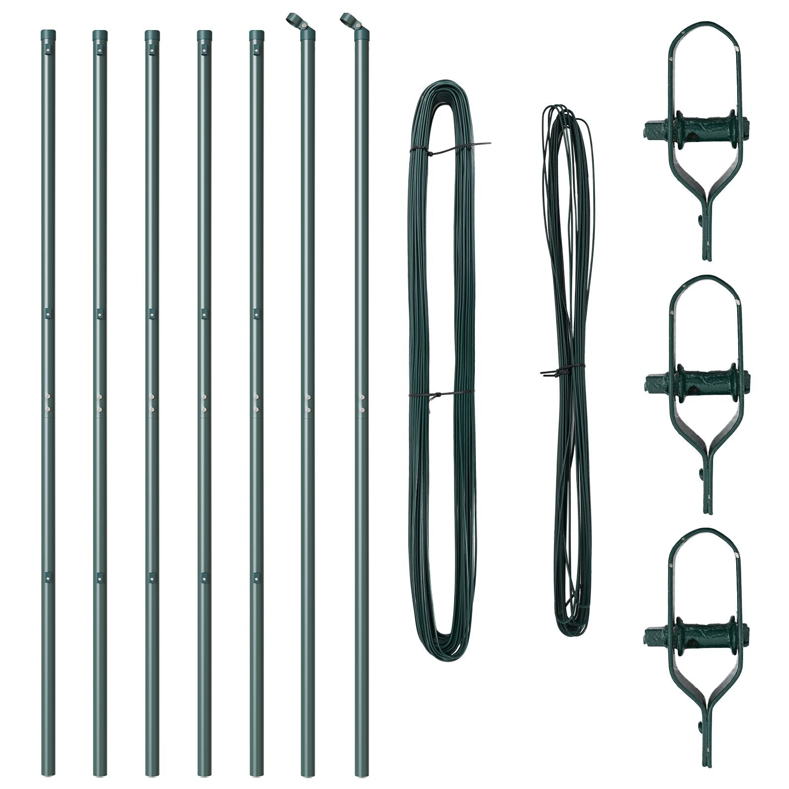 Heipalen Set 7 Stuks Groen Metaal