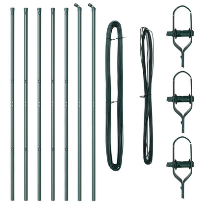 Heipalen Set 7 Stuks Groen Metaal
