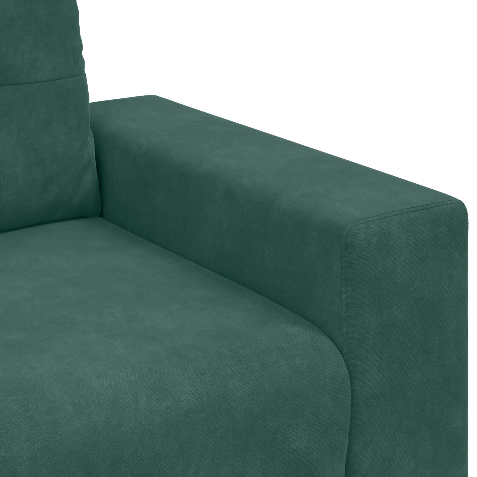 Loveseat Flaauw Fluwelen Donkergroen 120 cm