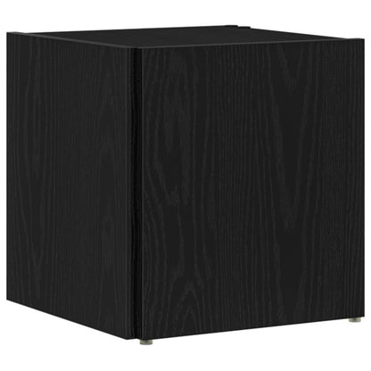 Salontafel Zwart Eiken 33X33X34,5 Cm Engineered Wood