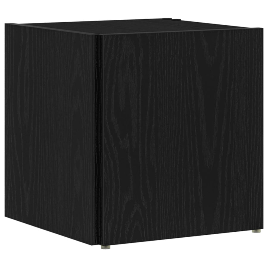 Salontafel Zwart Eiken 33X33X34,5 Cm Engineered Wood
