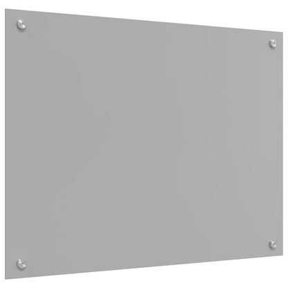 Keuken Achterwand 80X50X0,6 Cm Gehard Glas Lichtgrijs 80 x 50 cm