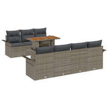 Tuin Sofa Set Set Van 8 Grijs Rattan Tuin Sofa Set Rechthoekig