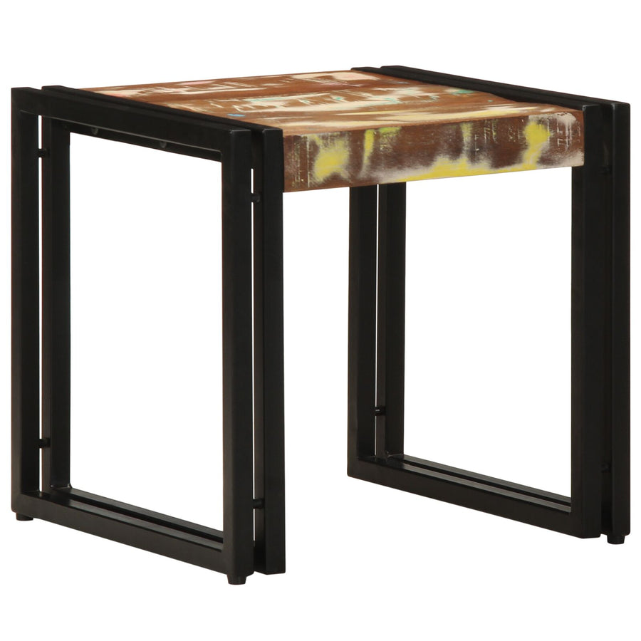 Salontafel Meerkleurig 40X50X38 Cm Massief Hout Gerecycled 90 x 50 x 38 cm Massief acaciahout