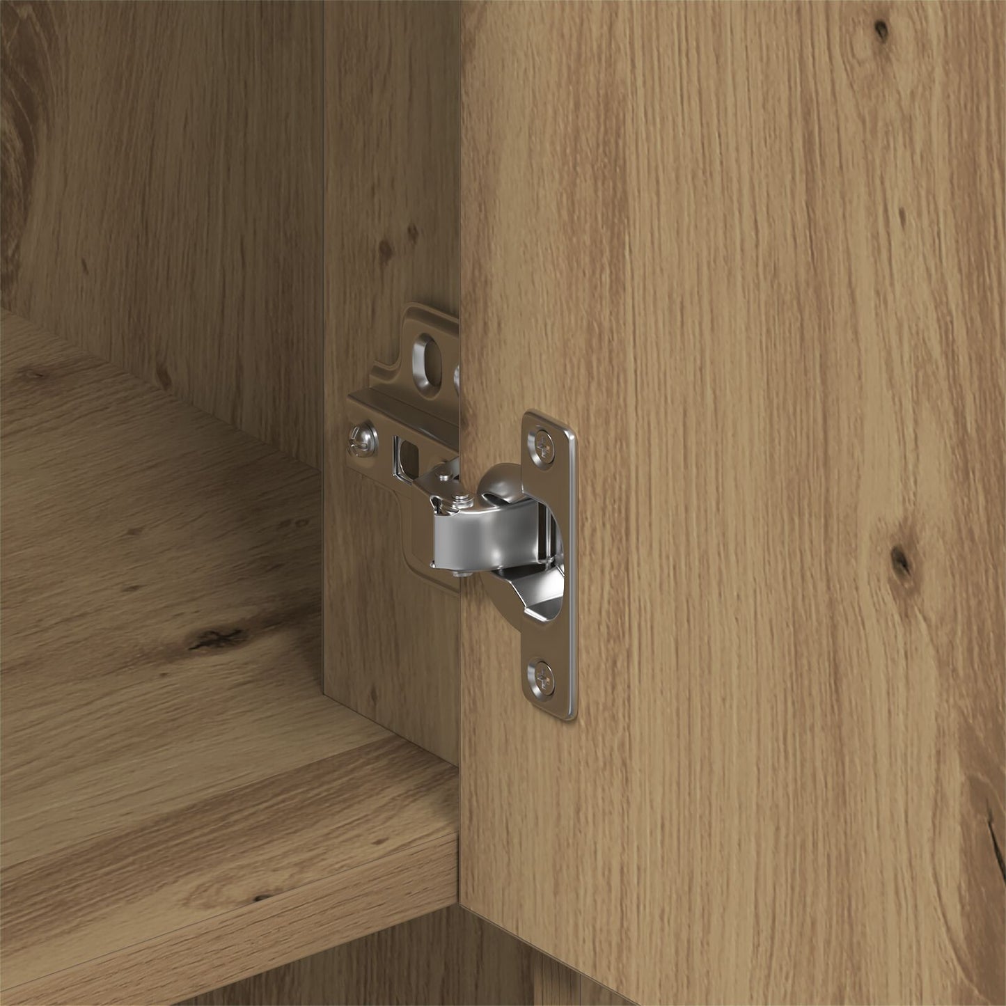 Wandkast 80X33X80 Cm Spaanplaat Artisan eiken
