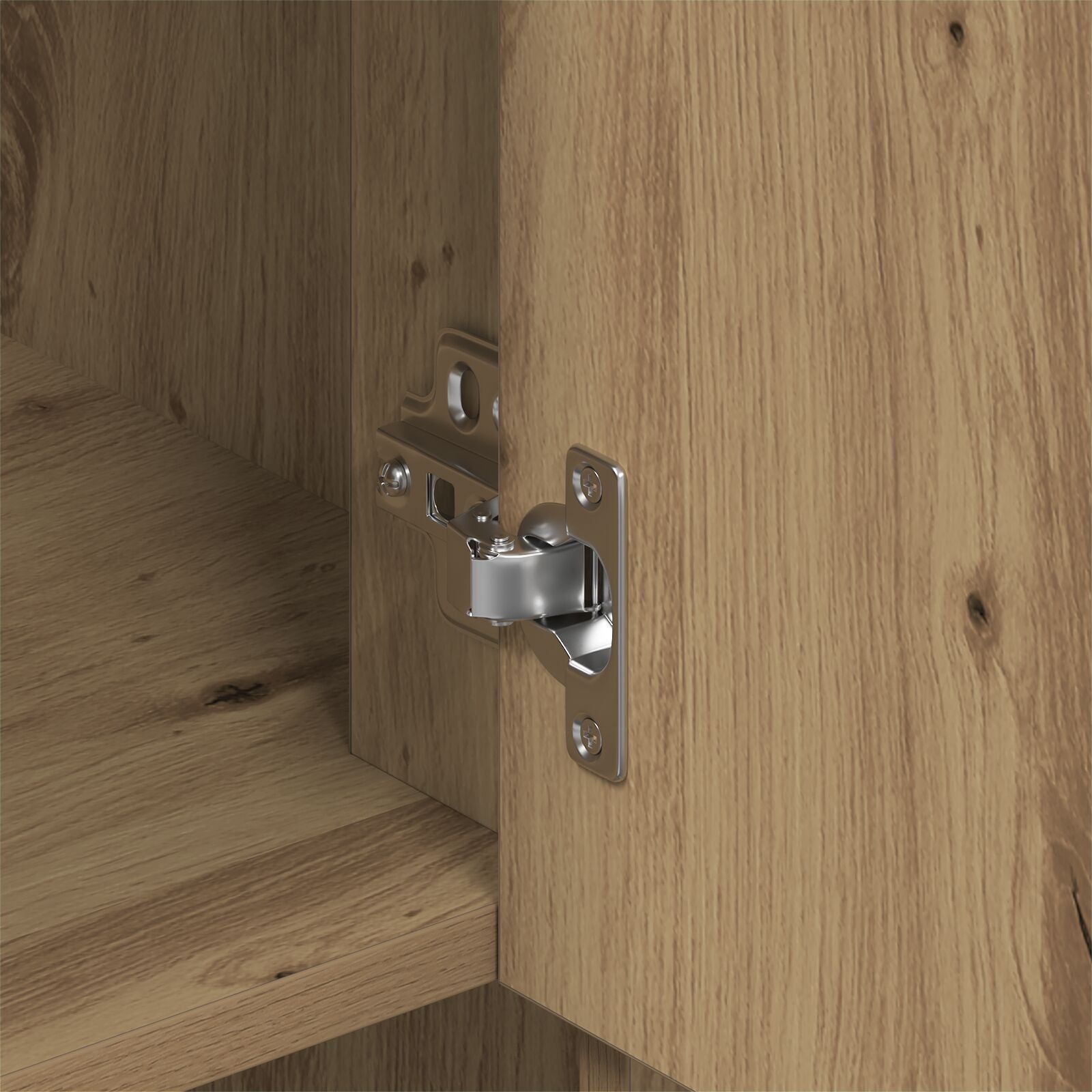 Wandkast 80X33X80 Cm Spaanplaat Artisan eiken